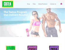 Tablet Screenshot of getcutea.com